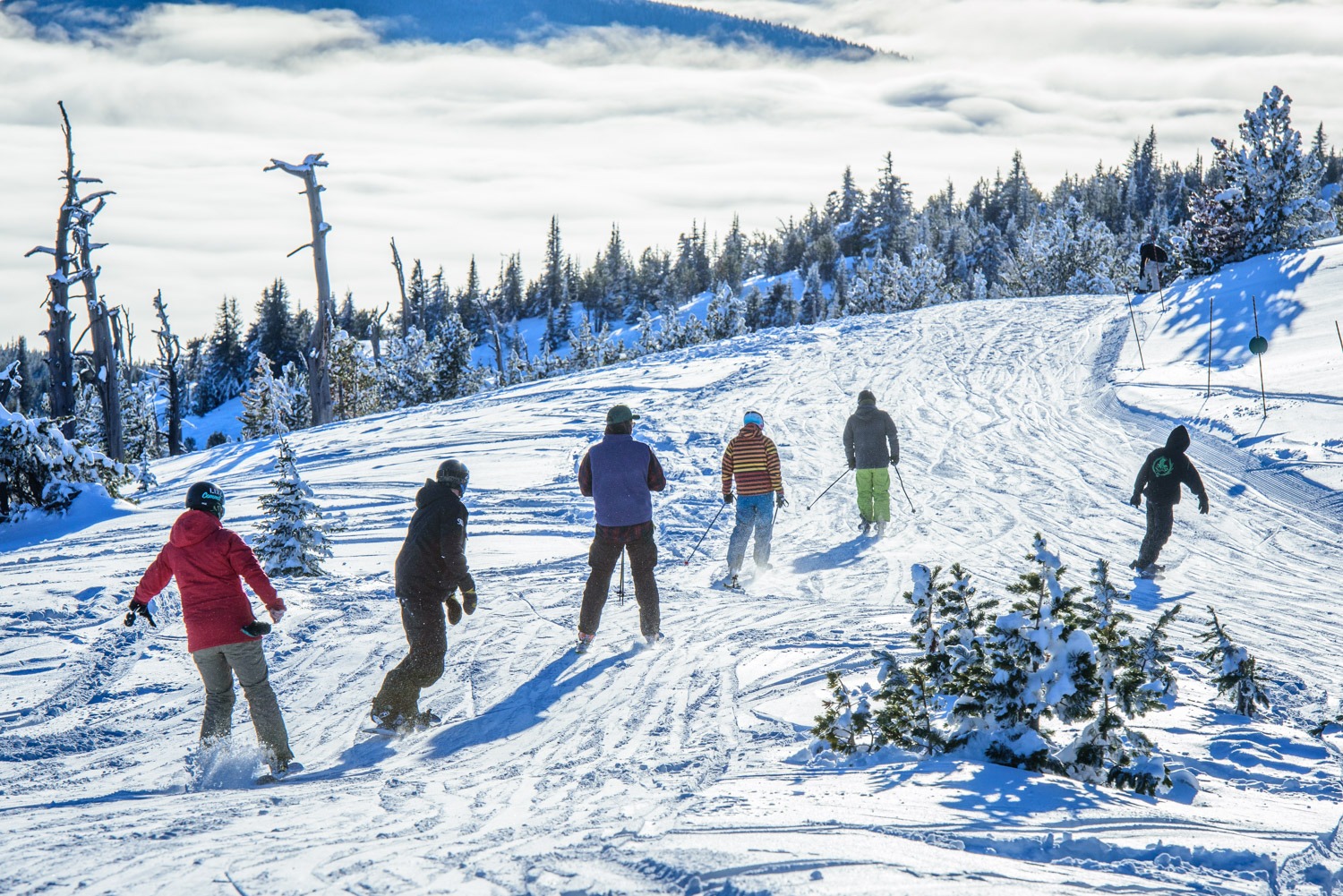 Recent snowfalls, sunny weather make Baldy a popular spot on New Year’s