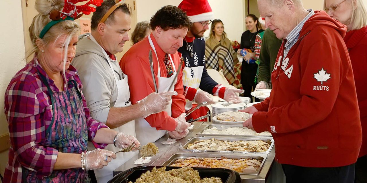 Osoyoos Baptist Church serves Christmas dinner for 180 people