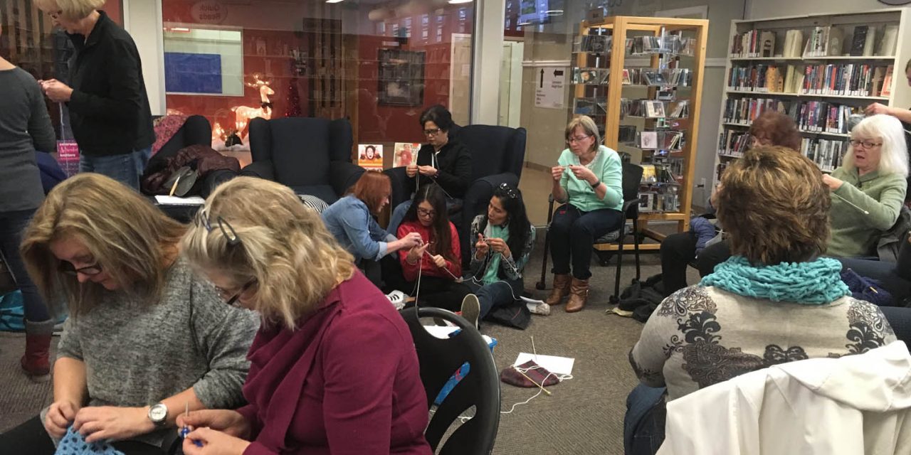 New arts group that teaches knitting and crocheting skills off to great start