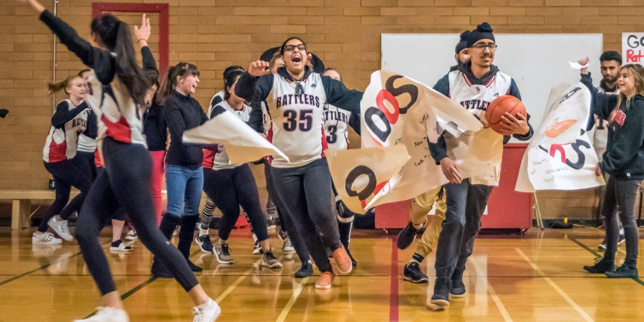 Girls and boys Rattlers both lose home game opener to Keremeos after pep rally