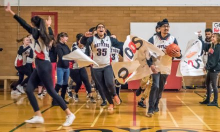 Girls and boys Rattlers both lose home game opener to Keremeos after pep rally
