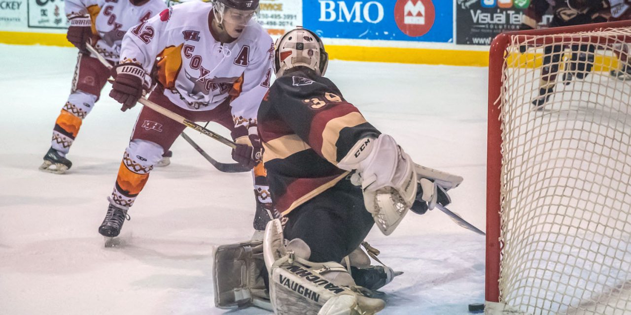 Coyotes suffer first playoff loss, losing 5-4 in Kelowna Friday