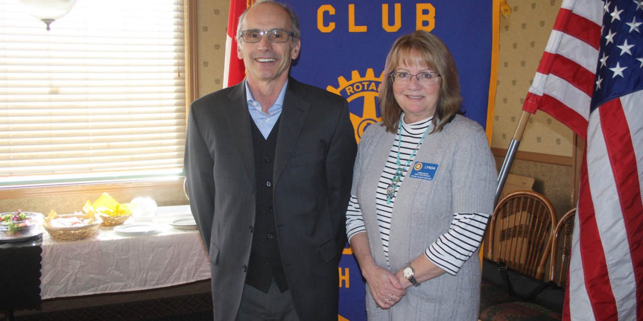 New Osoyoos Golf Course GM informs Rotarians about numerous challenges facing golf industry
