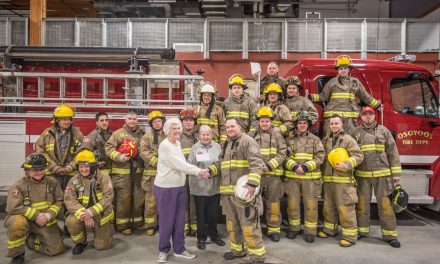 Dorcas Ladies donate Thrift Store money to Osoyoos Fire Department
