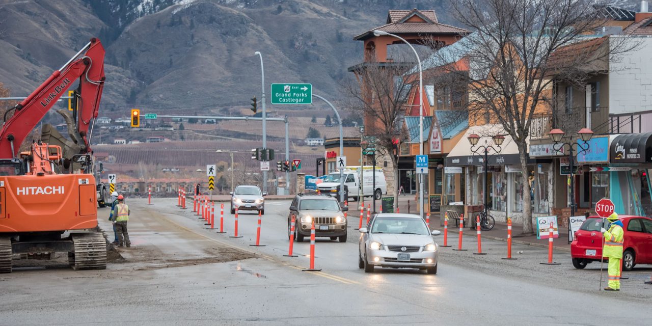 Downtown parking disrupted as installation of storm sewer continues
