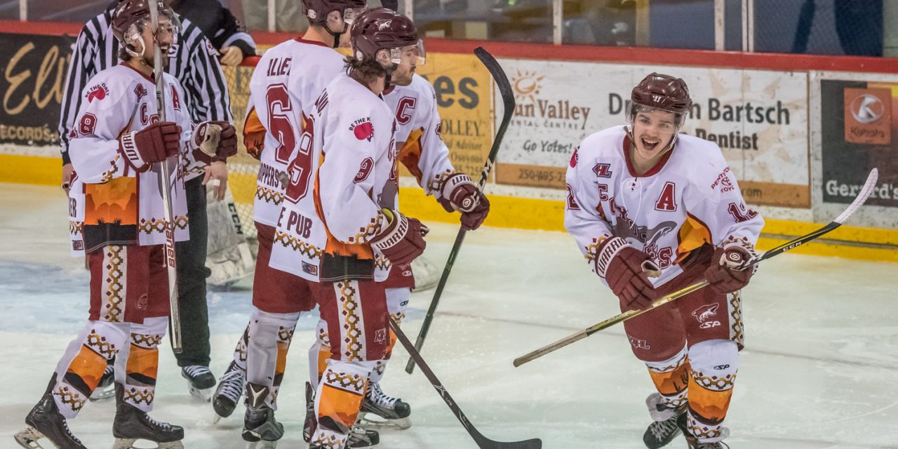 Coyotes tie series with 2-1 home-ice victory over Revelstoke