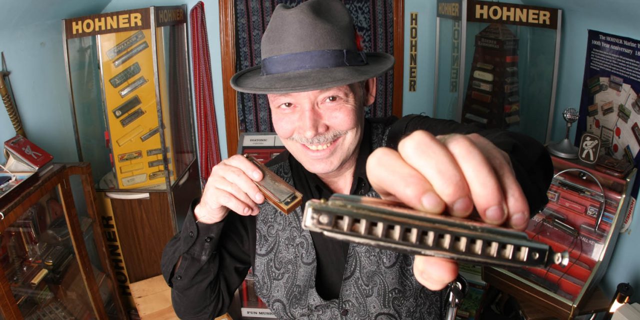 Harmonica blues player Sherman ‘Tank’ Doucette brings lively concert to Elks Hall next Wednesday