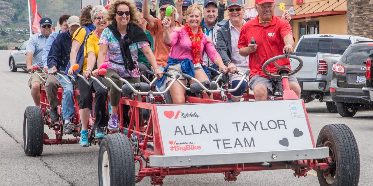Osoyoos raises $23,000 for Heart and Stroke while having tons of fun riding the Big Bike