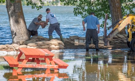 Lake recedes, but hot weather may bring more floods