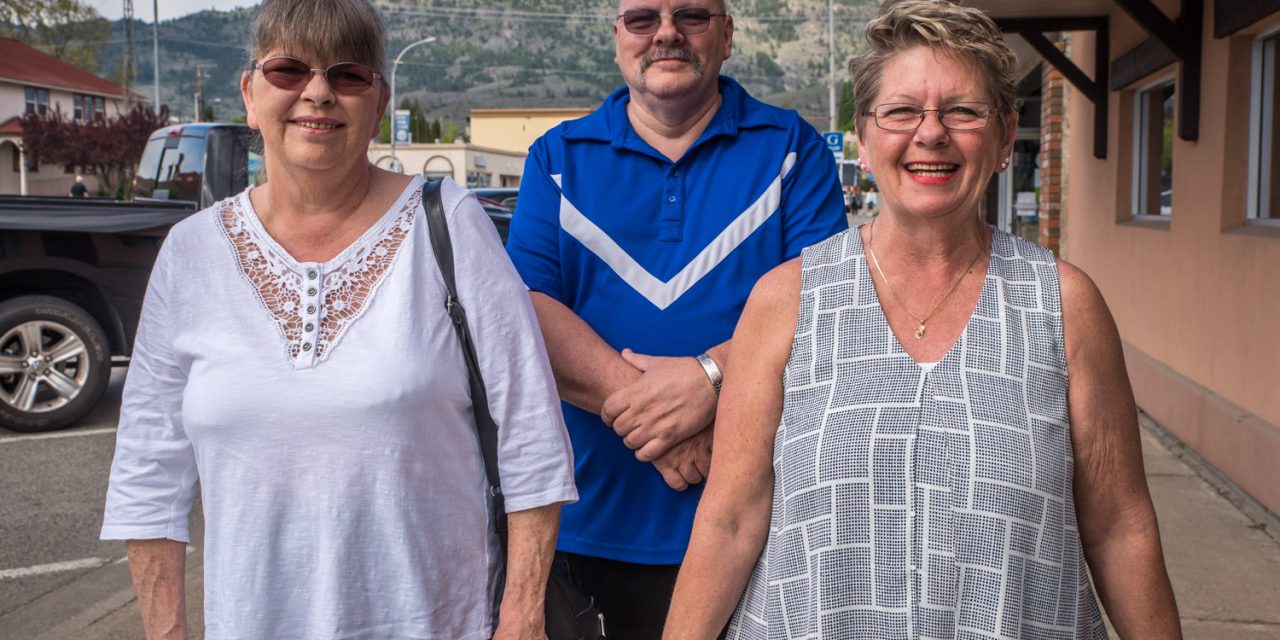 Three fireworks fundraising volunteers now approaching businesses for donations