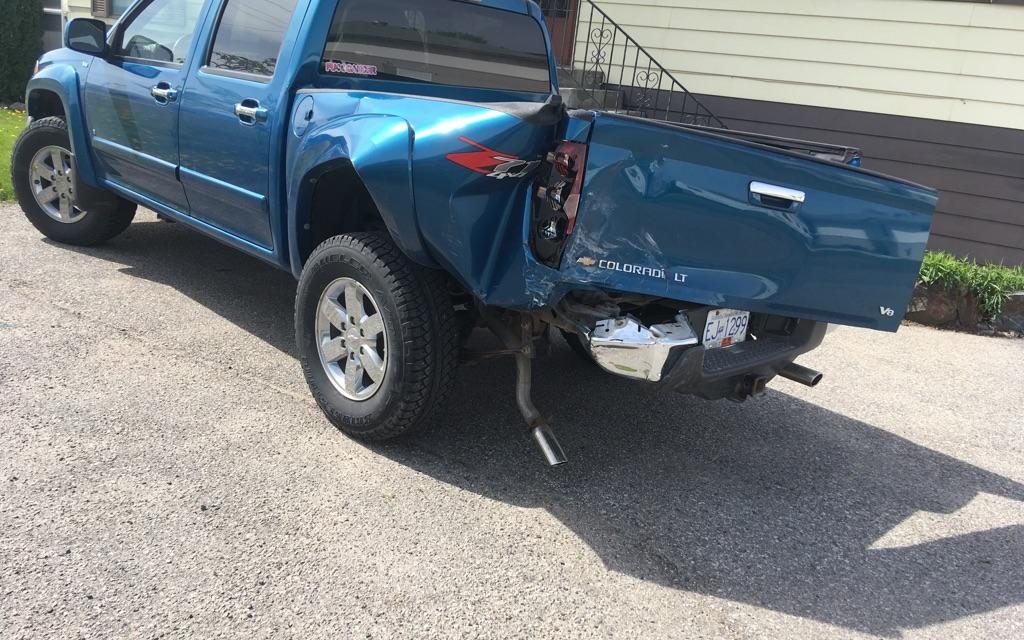 Reader’s previous letter about speed limit prophetic as driver rear-ends his truck as he entered driveway