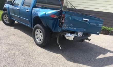 Reader’s previous letter about speed limit prophetic as driver rear-ends his truck as he entered driveway