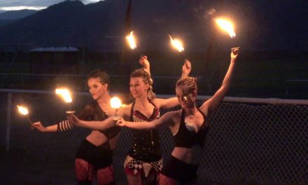 VIDEO: Cosmic CoMotion performs spectacular show Friday at Osoyoos Medieval Faire