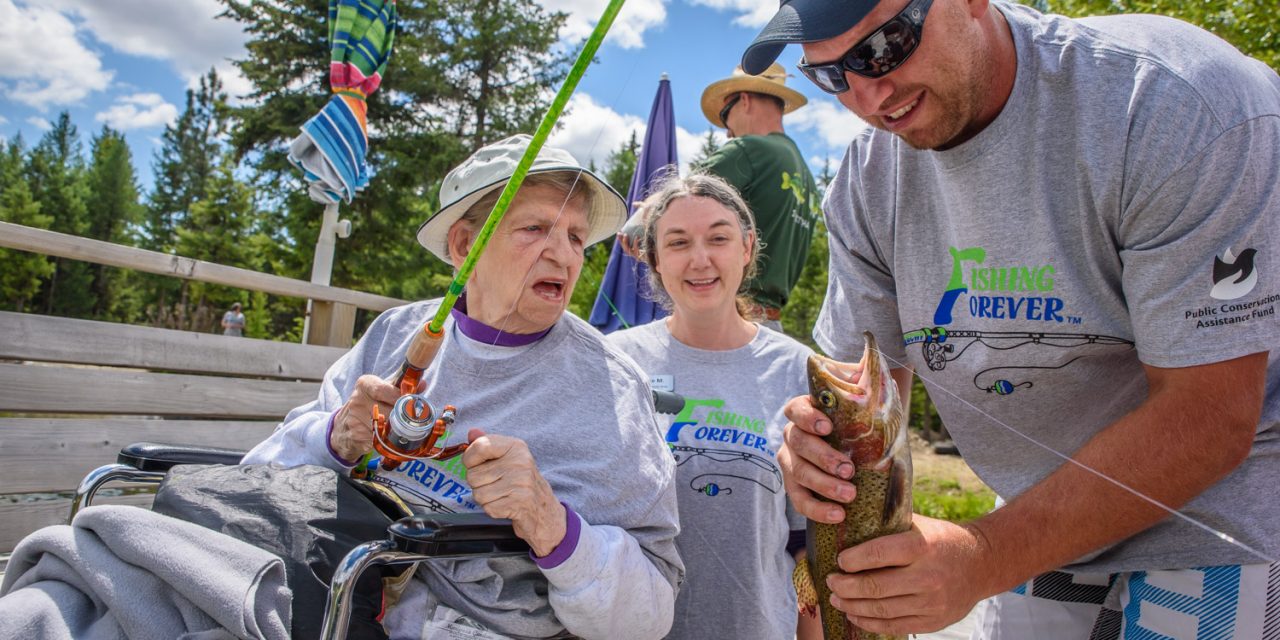 At Fishing Forever event, families fish together, disabled or not