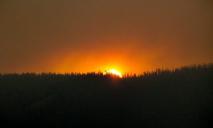 Heavy smoke drifting in from wildfires