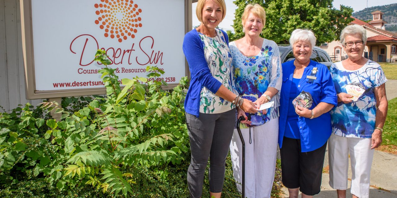 Soroptimists make contribution to Desert Sun for programs that help women and kids