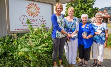 Soroptimists make contribution to Desert Sun for programs that help women and kids