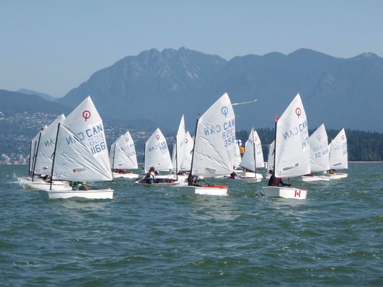 Sailing club holding introductory sailing camps for children in August