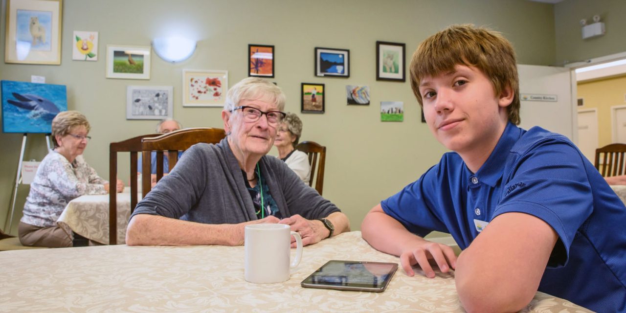 Dedicated 12-year-old volunteer brings joy to residents at Sunshine Ridge