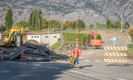 Access to Kingfisher Drive from 89th now closed as construction work gets late start