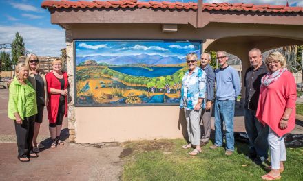 Mural unveiled at gazebo next to town hall