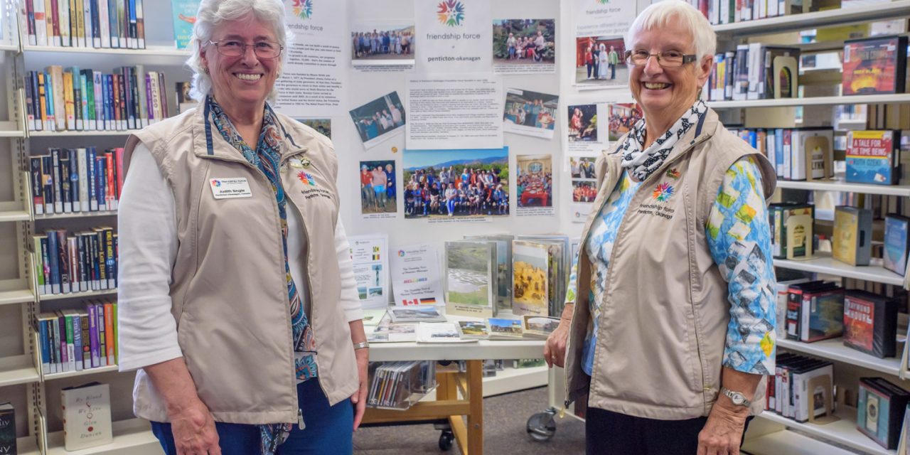 Library visitors learn about travel to make local friends