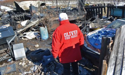 Mobile home destroyed by fire