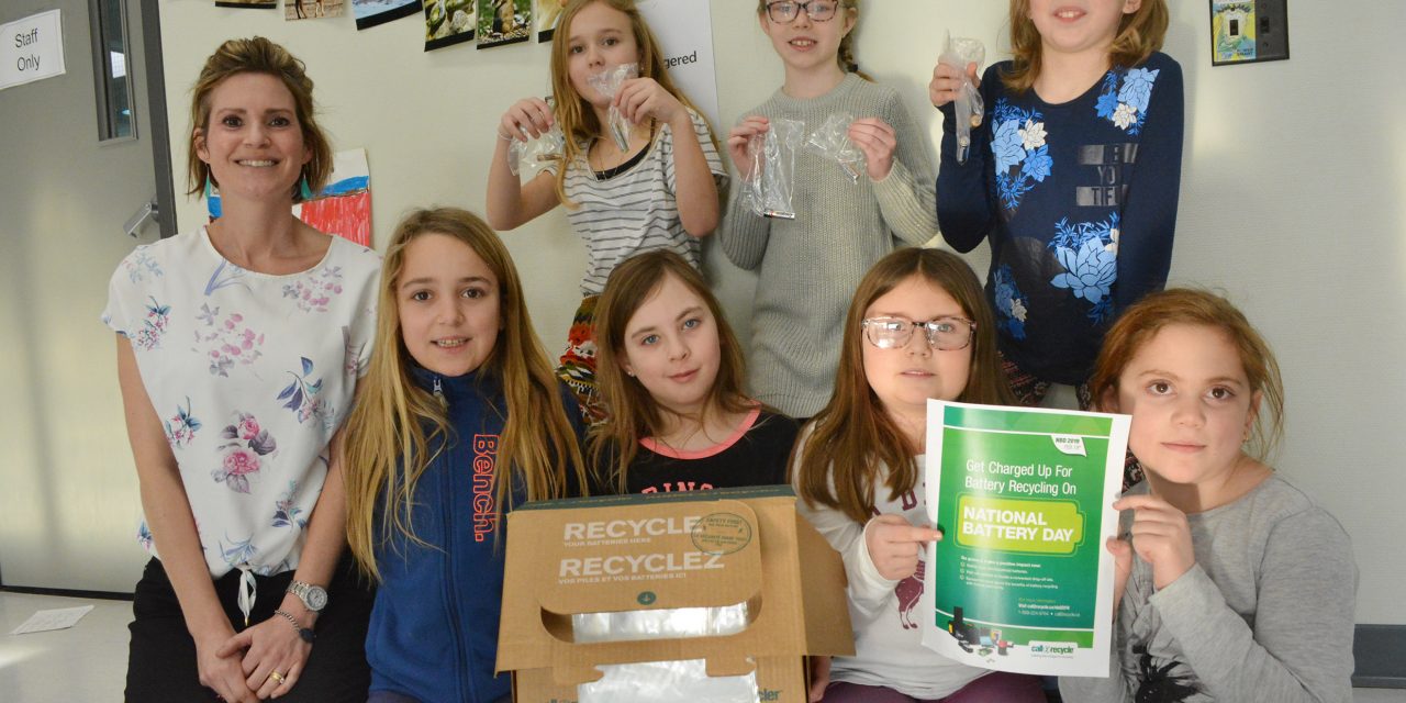 Students saving people with batteries