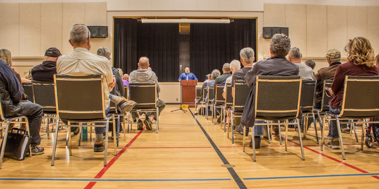 Cannings brushes off catcalls at park meeting