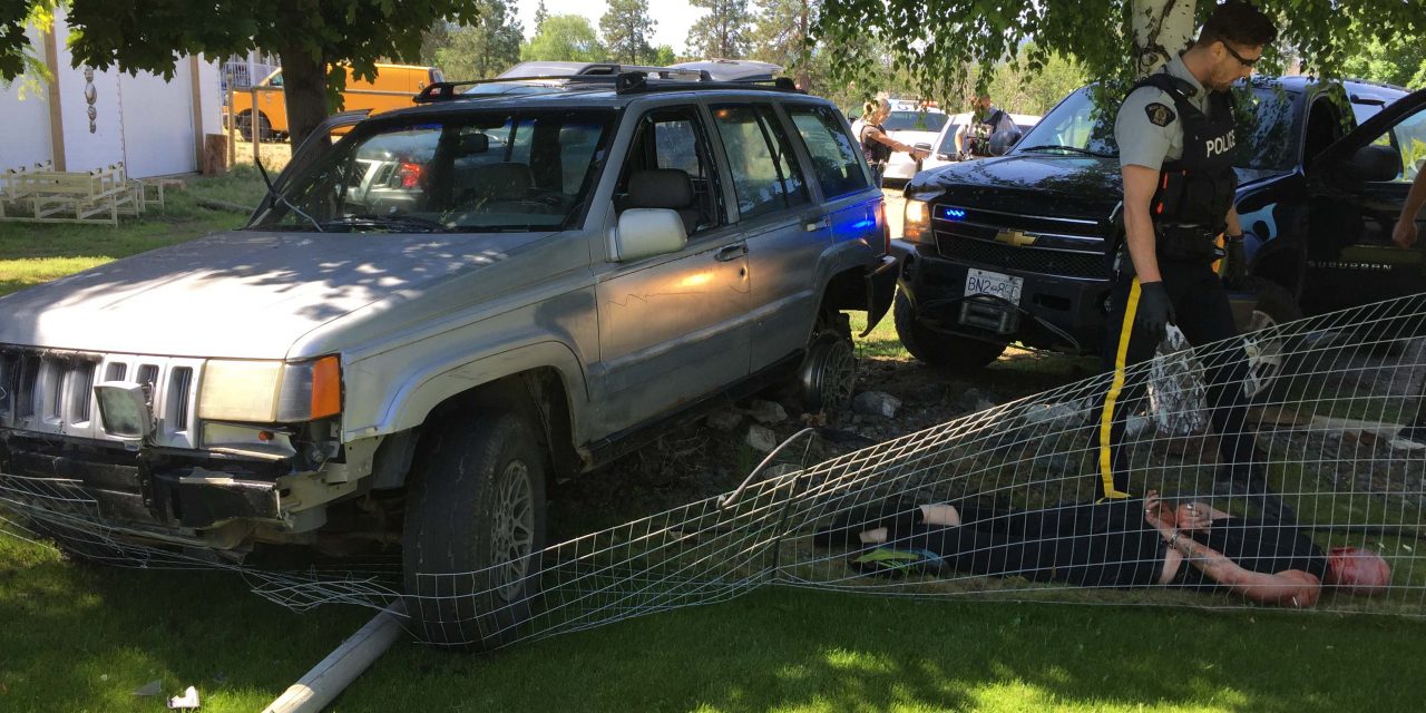 Stolen Jeep leads RCMP on wild chase