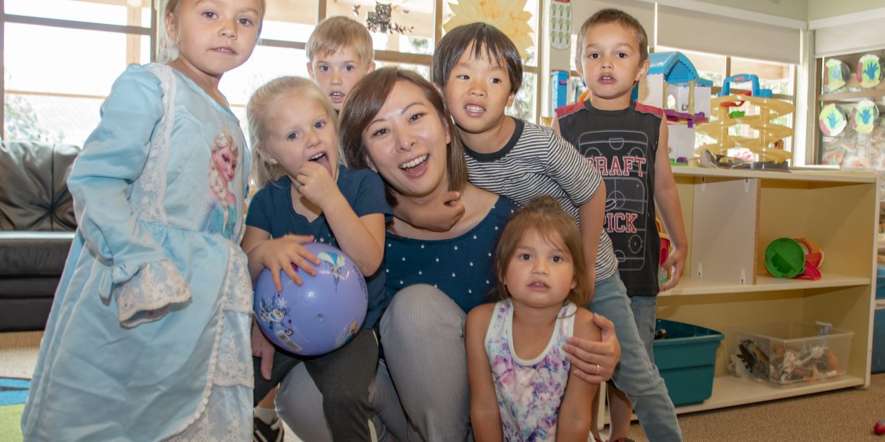 Cabinet minister pops into local daycare