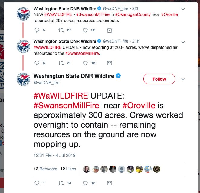 Crews mopping up as Oroville area fire contained
