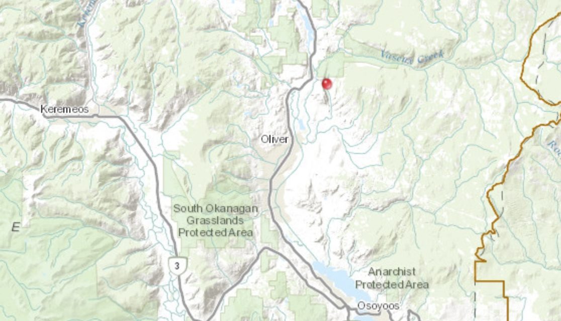 Small wildfire at Atsiklak Creek