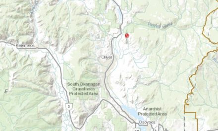 Small wildfire at Atsiklak Creek