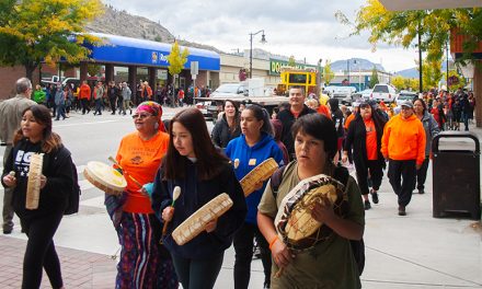 Hundreds march for Orange Shirt Day