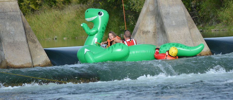 Two rescued during float down river