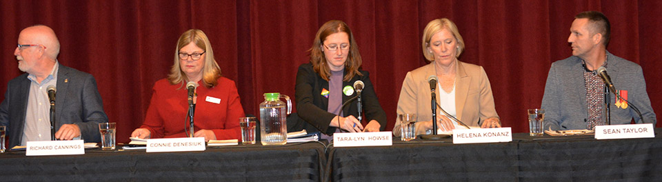 Candidates try to woo voters in Oliver