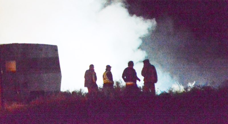 Another trailer destroyed on Nk’Mip Road property