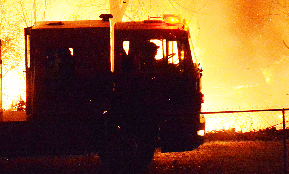 Human remains found after truck fire
