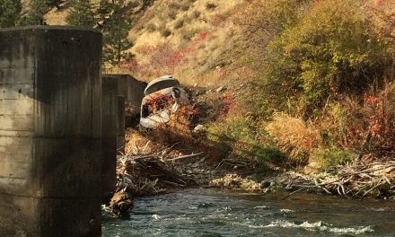 Firefighters use pipe bridge to extinguish vehicle blaze