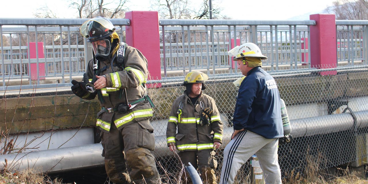 Fire department responds to fire under bridge