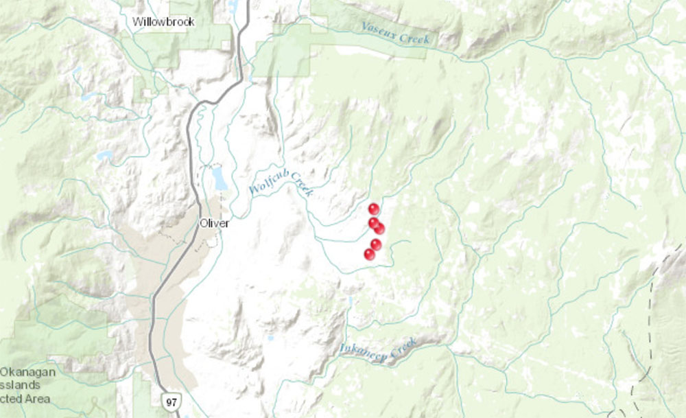 UPDATE: Fires burning east of Oliver under control