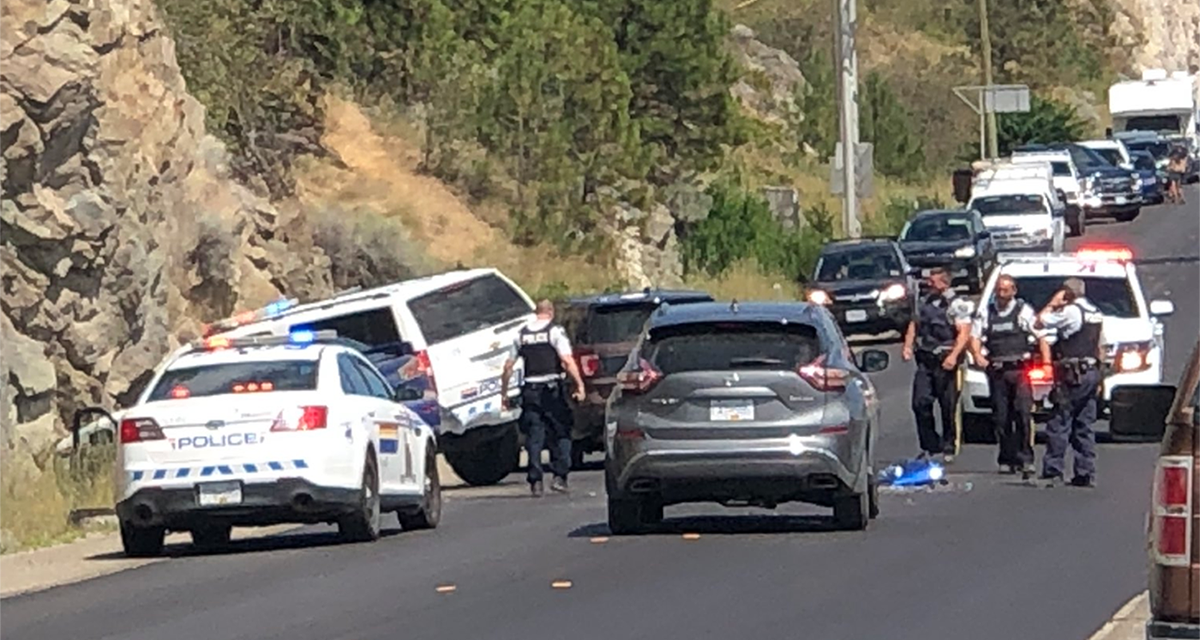 Police on wildfire duty nab Oliver car thief