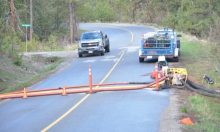 Residence evacuated due to debris blocking driveway