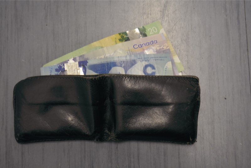 Rent money untouched in lost wallet