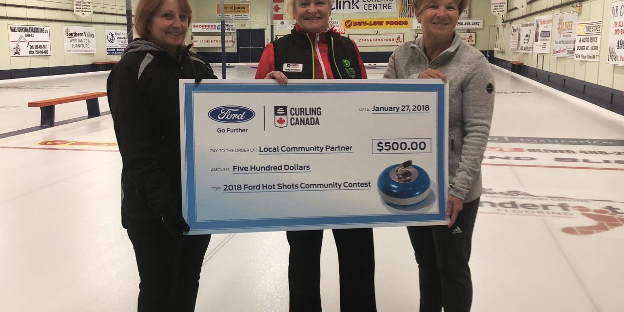 Curler donates to Highway to Healing