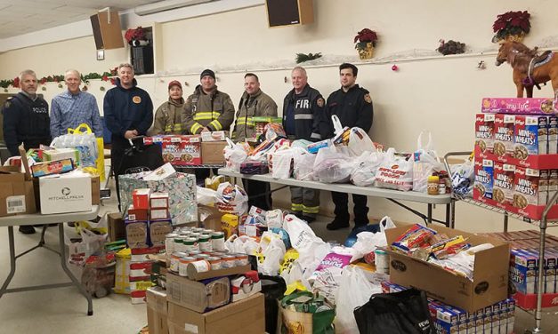 Fire Rescue collecting donations for food bank, providing new smoke alarms to residents