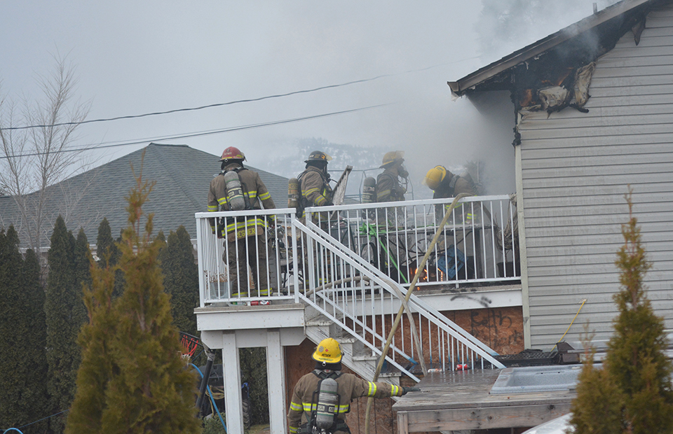 Fire damages house on Nk’Mip Vineyard Road
