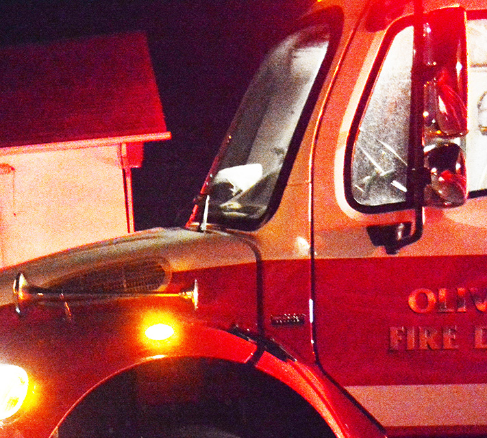Discarded ashes cause fire