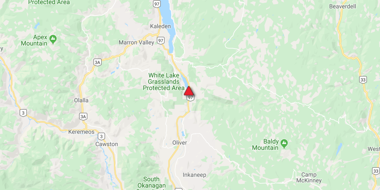 UPDATE: Hwy 97 clear of rockslide